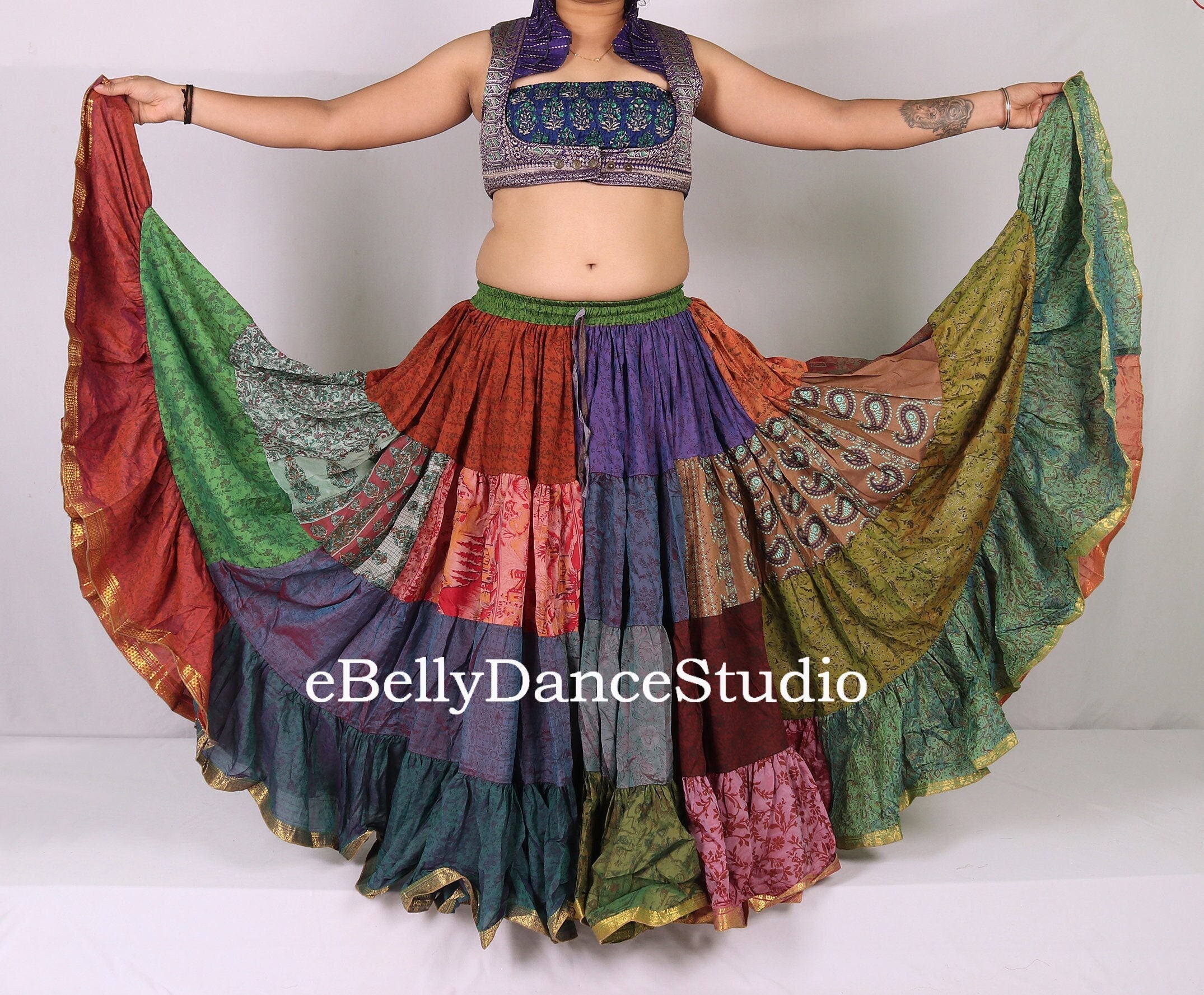 Flying Skirts Tribal Belly Dance Costumes: Village Mirror Bra