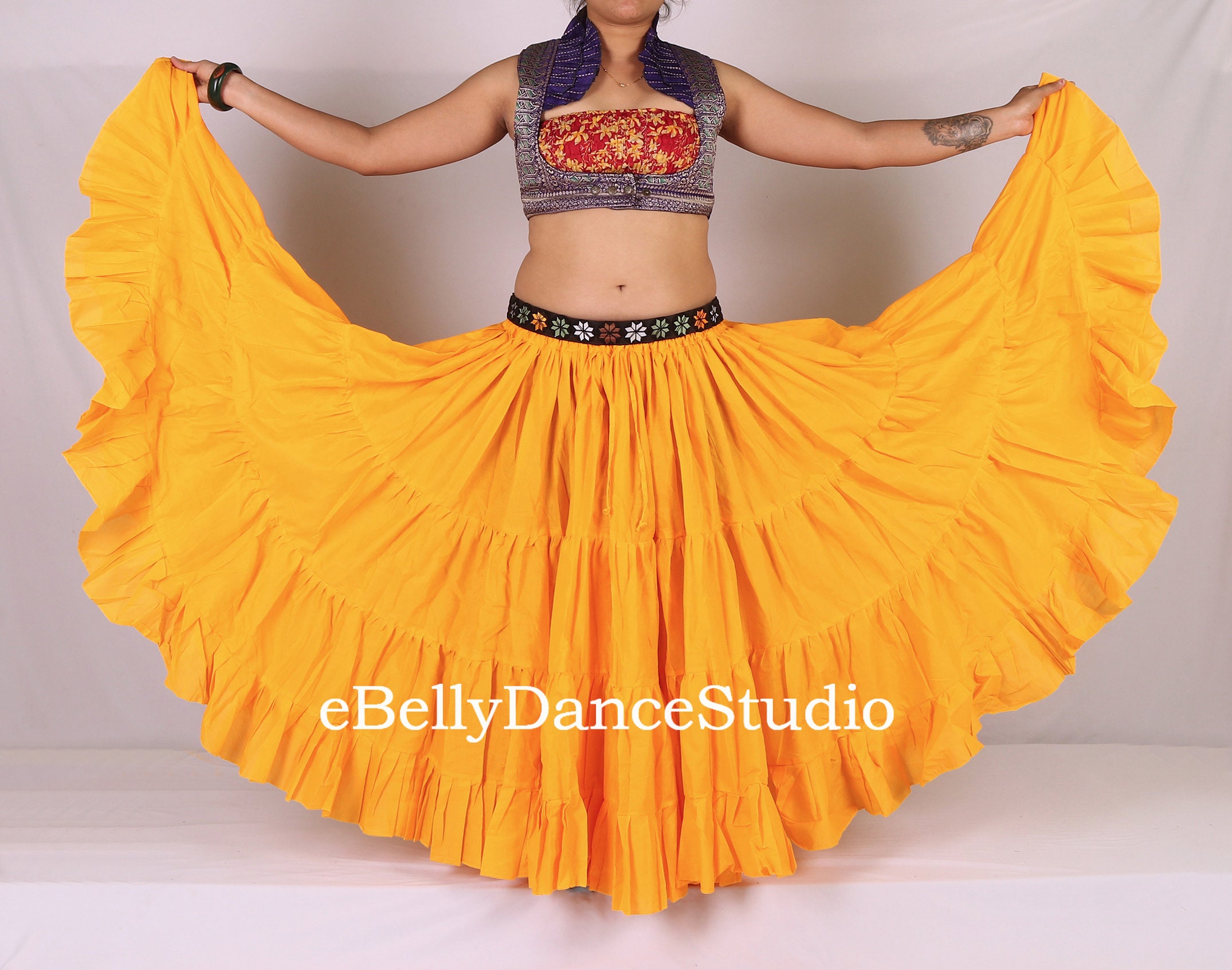 Jupe Gitane Pour Femme Jupe 25 Verges/jupe Gitane/jupe De Flamenco