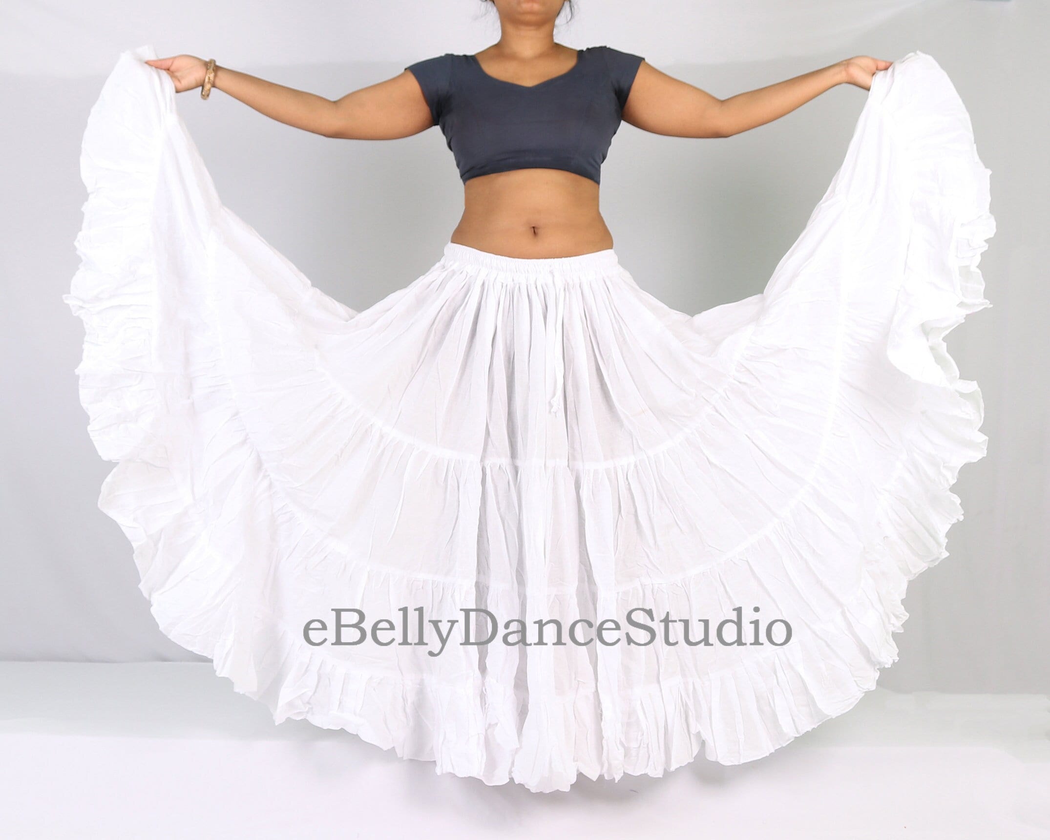 ベリーダンス ジプシースカート 25ヤード ats トライバルフュージョン ホワイト 25 ヤード コットン スカート/ATS/ジプシー/トライバル