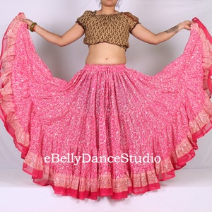Maharani Skirt/35 Yard Skirt/Gypsy Skirt/Belly Dance Skirt/4 Tiered/Tribal Skirt/ATS Skirt/Festival Skirt/Renaissance/FCBD/Tribal Fusion