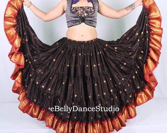 ベリーダンス ジプシースカート 25ヤード ats トライバルフュージョン トライバルベリーダンススカート - 25ヤード＆35ヤード、ATS