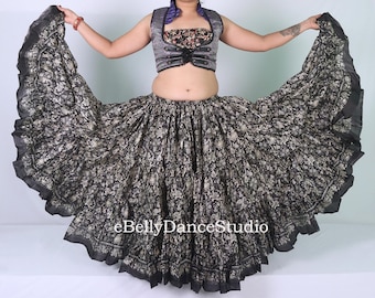 ベリーパッチ 25 または 32 ヤード スカート/コットン/4 段/タイダイ