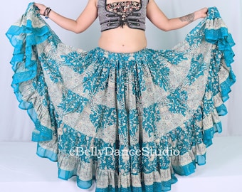 ベリーダンス ジプシースカート 25ヤード ats トライバルフュージョン 楽天市場】25ヤードジプシースカートホワイト＆エキゾチック柄