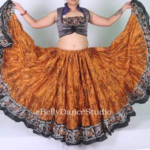 25 Yard Skirt/ATS Skirt/Gypsy Skirt/Tribal Skirt/Belly Dance Skirt/4 Tiered/Full Circle/Bohemian/Renaissance/Festival Skirt/Renaissance/Larp