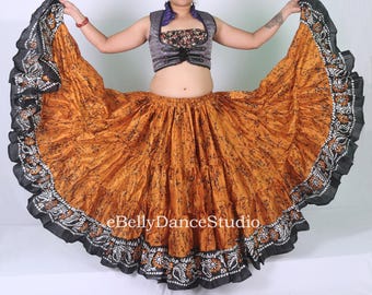 ベリーパッチ 25 または 32 ヤード スカート/コットン/4 段/タイダイ