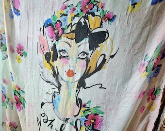 Mala Alisha  Watercolor Pink Cashmere Blend Scarf - Oversized 140x140cm DDP delivery