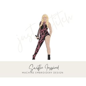 Eras Inspired Outfit Embroidery Design | Digital Download – 3 Sizes Included