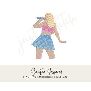 Eras Inspired Outfit Embroidery Design | Digital Download – 3 Sizes Included - VERSION 1