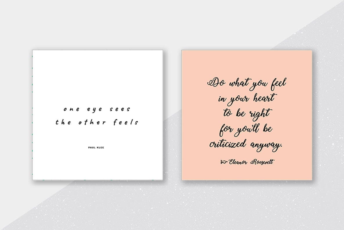 Handschrift citaat Social Media Kit Instagram sjabloon Etsy