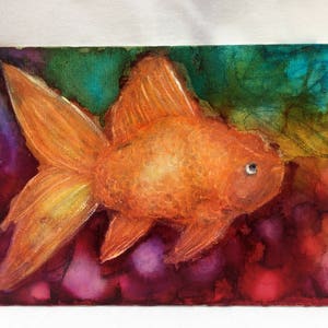 Goldfish Swimming in a Sea of Color