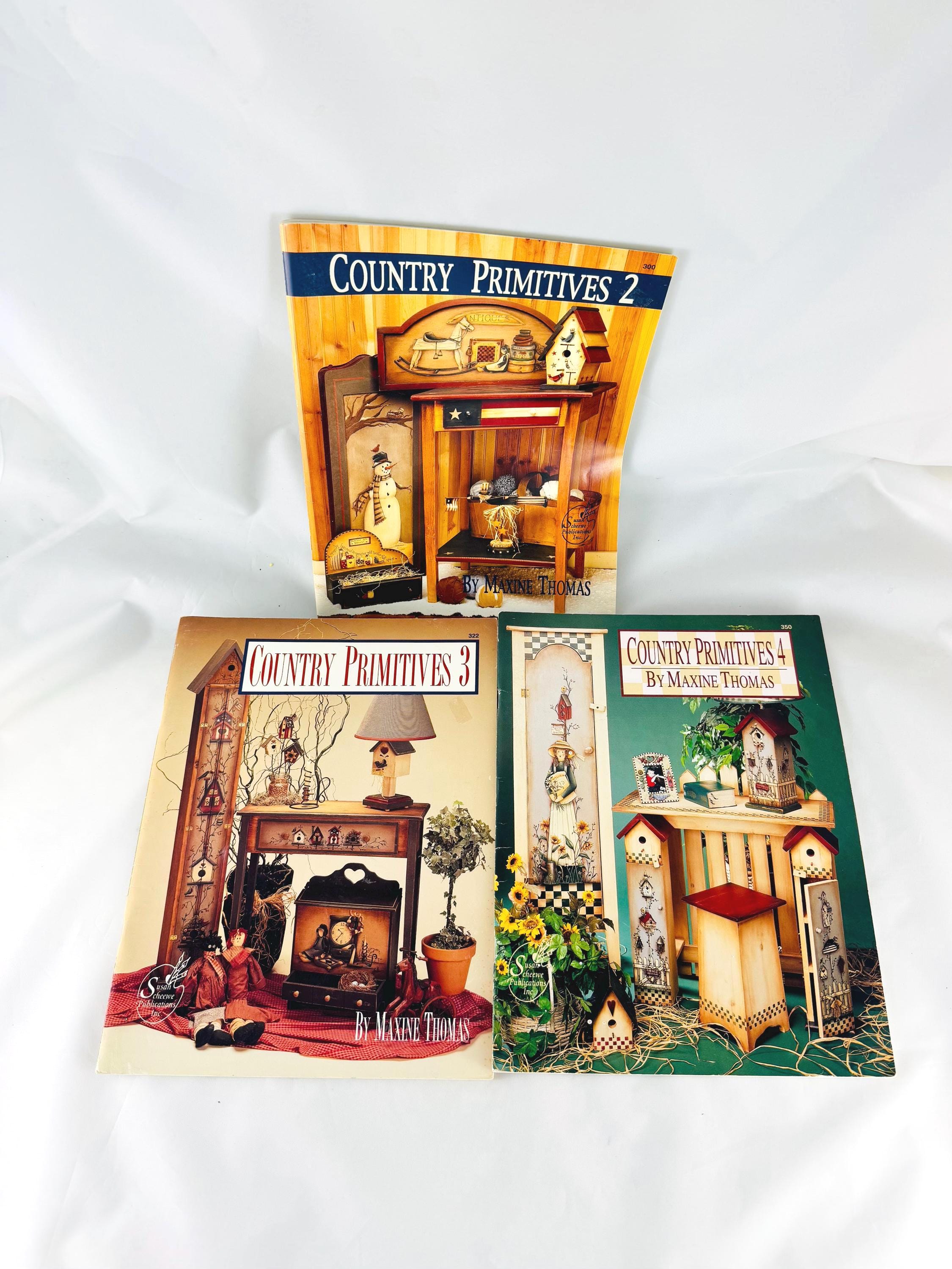 Folk Art Painting Books: Vintage Country Primitive Patterns by Maxine Thomas, Craft Supplies