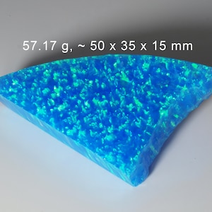 Synthetic Opal - 57.17 g, Synthetic Impregnated Opal for Crushed Opal, Synthetic Opal Cabochon, Solid Opal Ring, Solid Opal Band