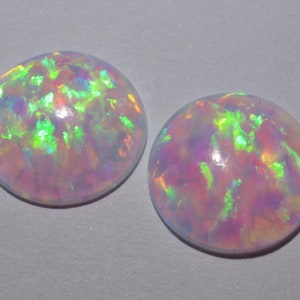 SYNTHETIC LAB CREATED OPAL WHITE 12mm SNOWFLAKE BEADS CHARM WP02780