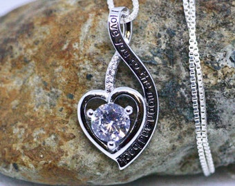 Ciondolo A Forma Di Cuore Per Mamma E Papà In Autentico Argento Sterling 925, Ti Amo Fino Alla Luna E Ritorno, Braccialetti In Stile Europeo In Argento Sterling 925 - Italia - Foto 7