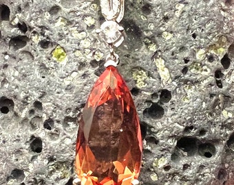 Victorian Design Color Change Turkish Diaspore Pendant Solid Sterling Silver 925