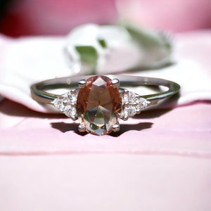 Color Change Diaspore Ring Sterling Silver 925 or Rose Gold Vermeil