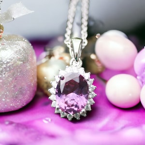 Ambachtelijke, van kleur veranderende alexandriethanger in sterlingzilver 925 - June Birthstone Magic