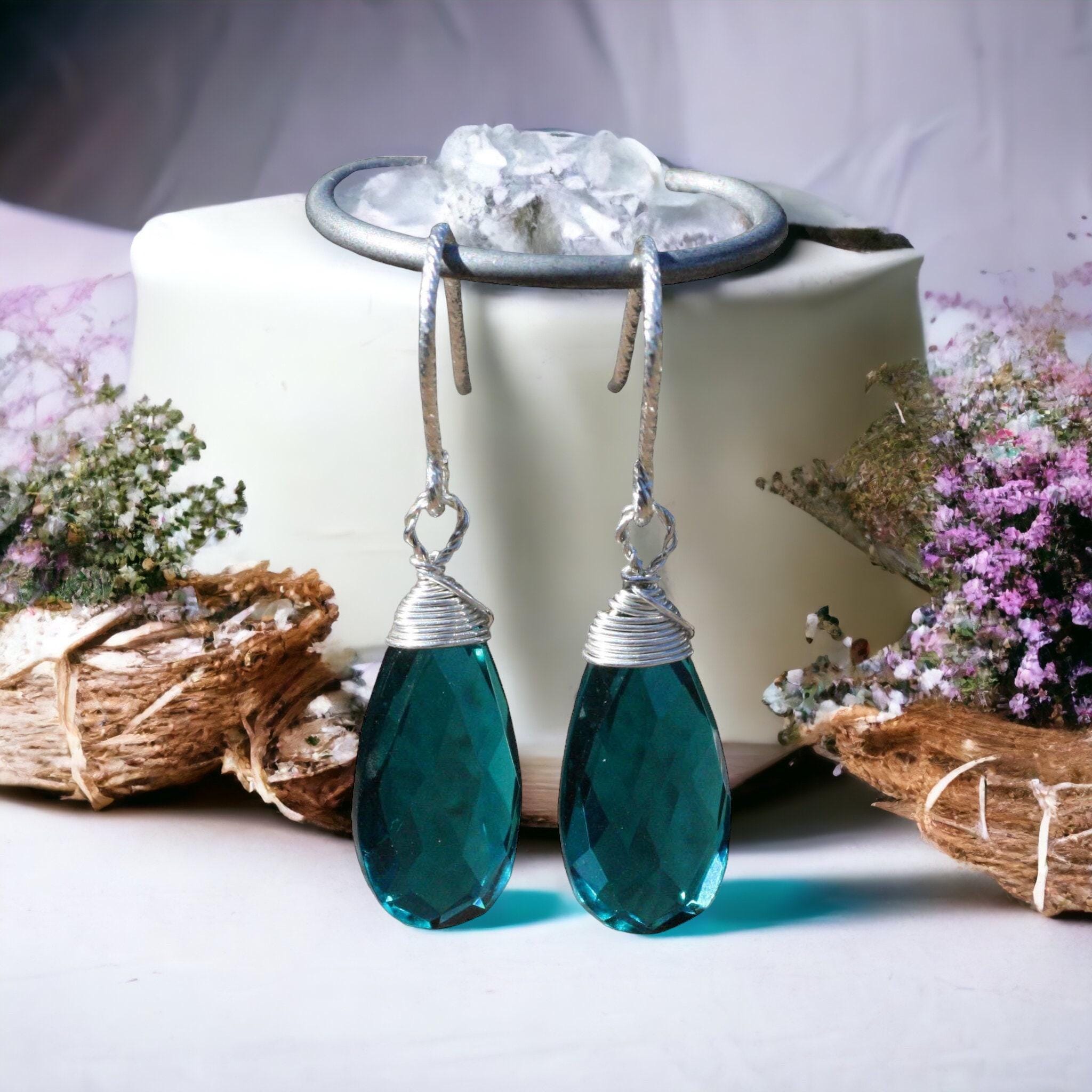 Orecchini con tormaline Paraiba e diamanti | Virano Gioielli