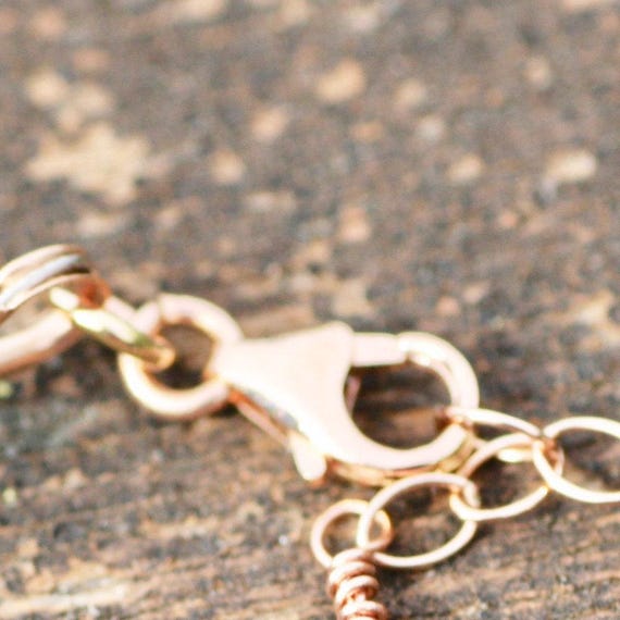 美しい14Kローズゴールド天然ピンクトルマリン、オンブレサファイア