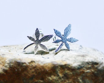 Symbol of Peace: Japanese Maple Leaf Earrings Sterling Silver 925