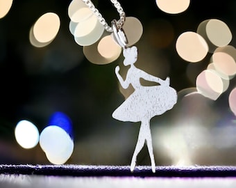 Pretty Ballerina Pendant 925 Sterling Silver ,  no chain , CLEARANCE