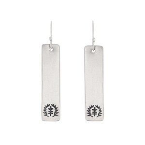 Tag Power of Peace Logo Stainless Steel Earrings