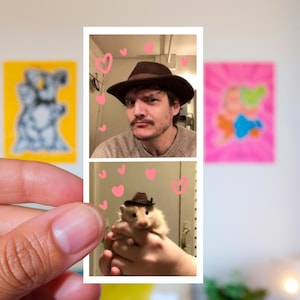 Pedro Pascal Sticker - Celebrity Vinyl Decal for Laptops, Water Bottles, TV & Movie Fan Art, Aesthetic Actor Sticker, Pop Culture Merch