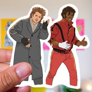 Shawn and Gus Psych Sticker – TV Show Vinyl Sticker, Detective Fan Art, Pop Culture Collectible Gift