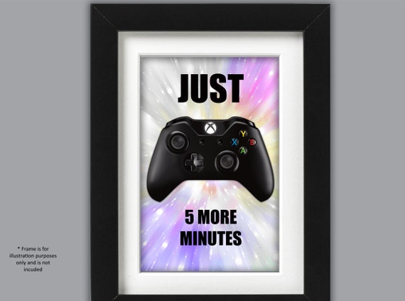 A4 Personalised Gamer Team Xbox Print ANY Name Gift Teenage Boys NO FRAME