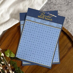 Hochzeit Wortsuche mit einem Sternschnuppen Design, Weltraum Cowgirl Spiele für Sternenregen Brautdusche, Wortsuche Puzzle mit Galaxy Themed Karte STA1