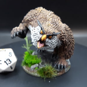 Will Paint Owlbear Monster Miniature | Hand Painted | Dungeons and Dragons | Large