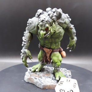 Will Paint Rock Troll Monster Miniature | Hand Painted | Dungeons and Dragons | Large