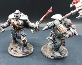 Will Paint Half-orc Fighter Barbarian Player Character Miniature | Hand Painted | Dungeons and Dragons |
