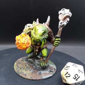 Will Paint Green Slaad Monster Miniature | Hand Painted | Dungeons and Dragons |
