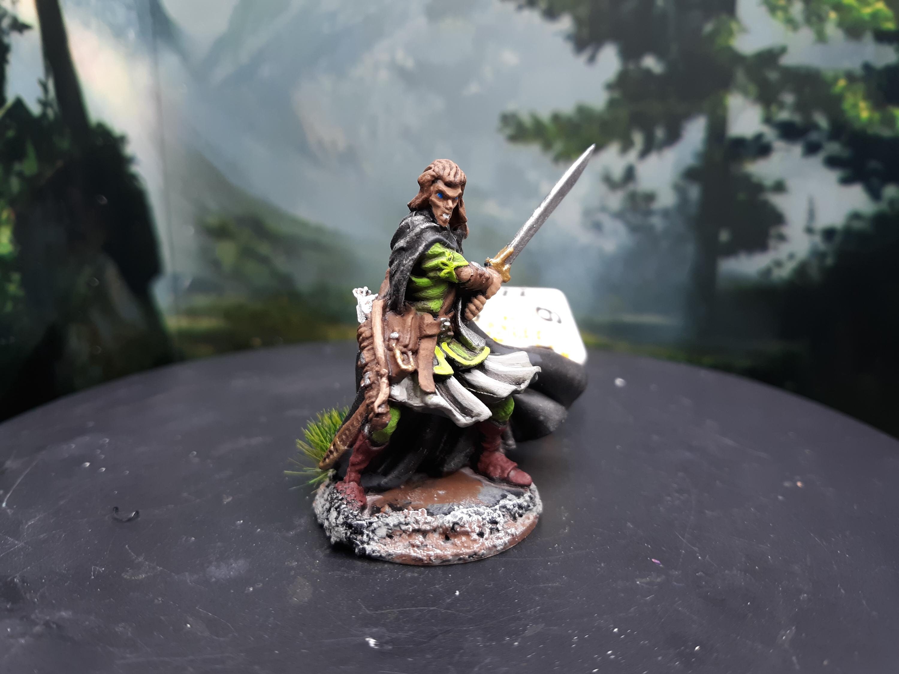 Ready Paint Ranger Rogue Player Character Miniature | Hand Painted | Dungeons and Dragons |