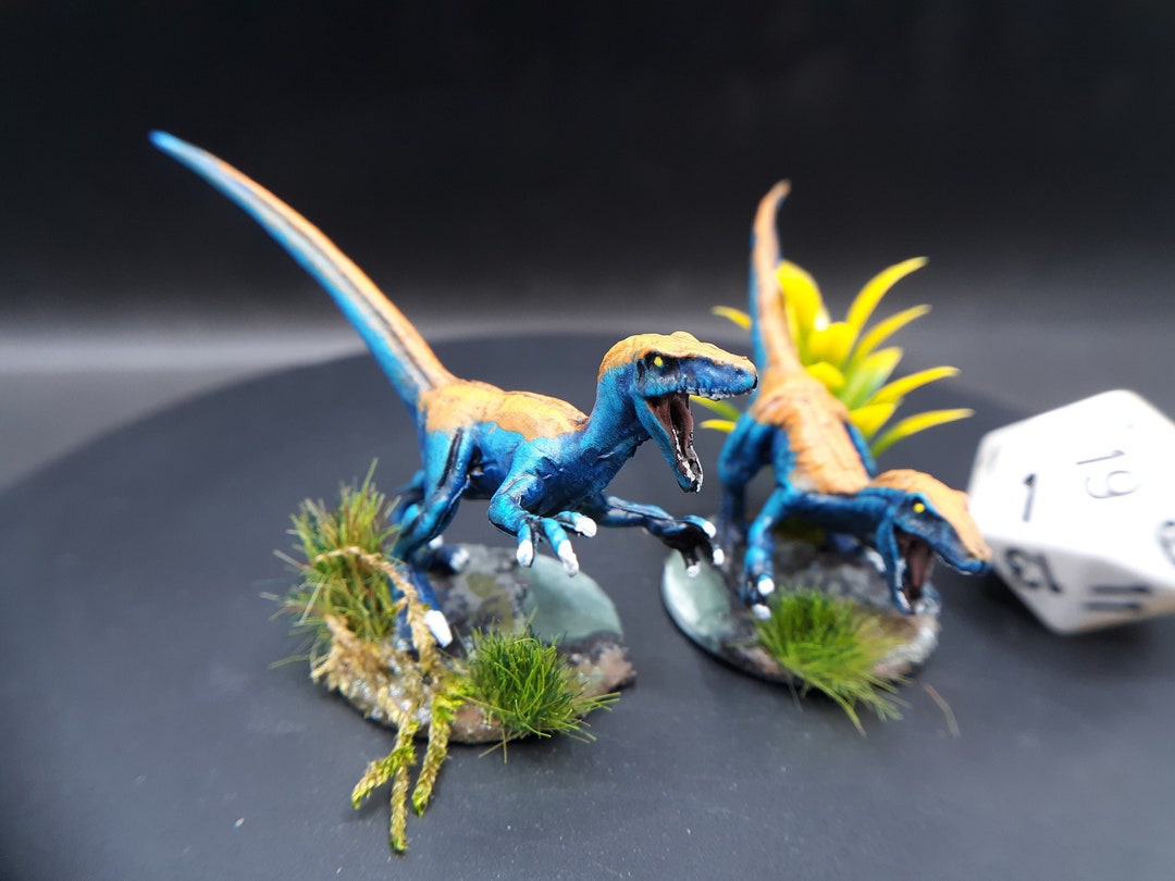 Painted Raptor Mini Will Paint Raptor Two Monster Miniature | Hand Painted | Dungeons and ...