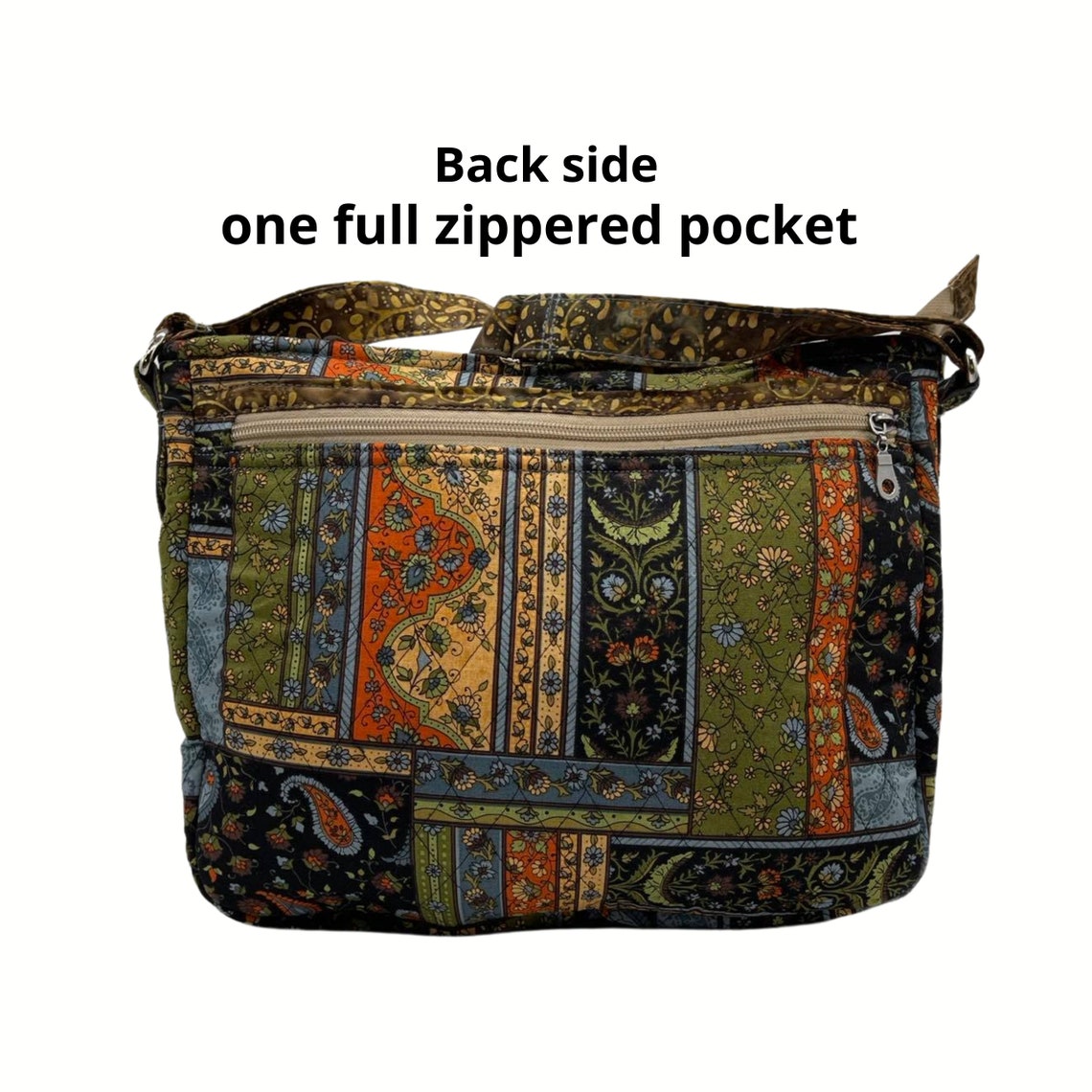 Quilted Crossbody / Shoulder Bag / Messenger Purse / Hippy Etsy