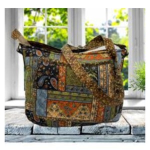 Quilted Crossbody / Shoulder bag / Messenger purse / hippy boho style