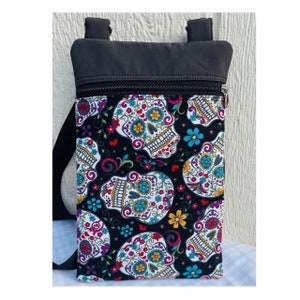 Bandolera para teléfono celular Zombie Skull, pequeño bolso de Halloween
