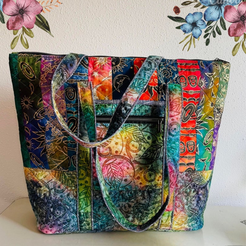 Quilted Tote Bags for Women oversized Carryall Tote Etsy