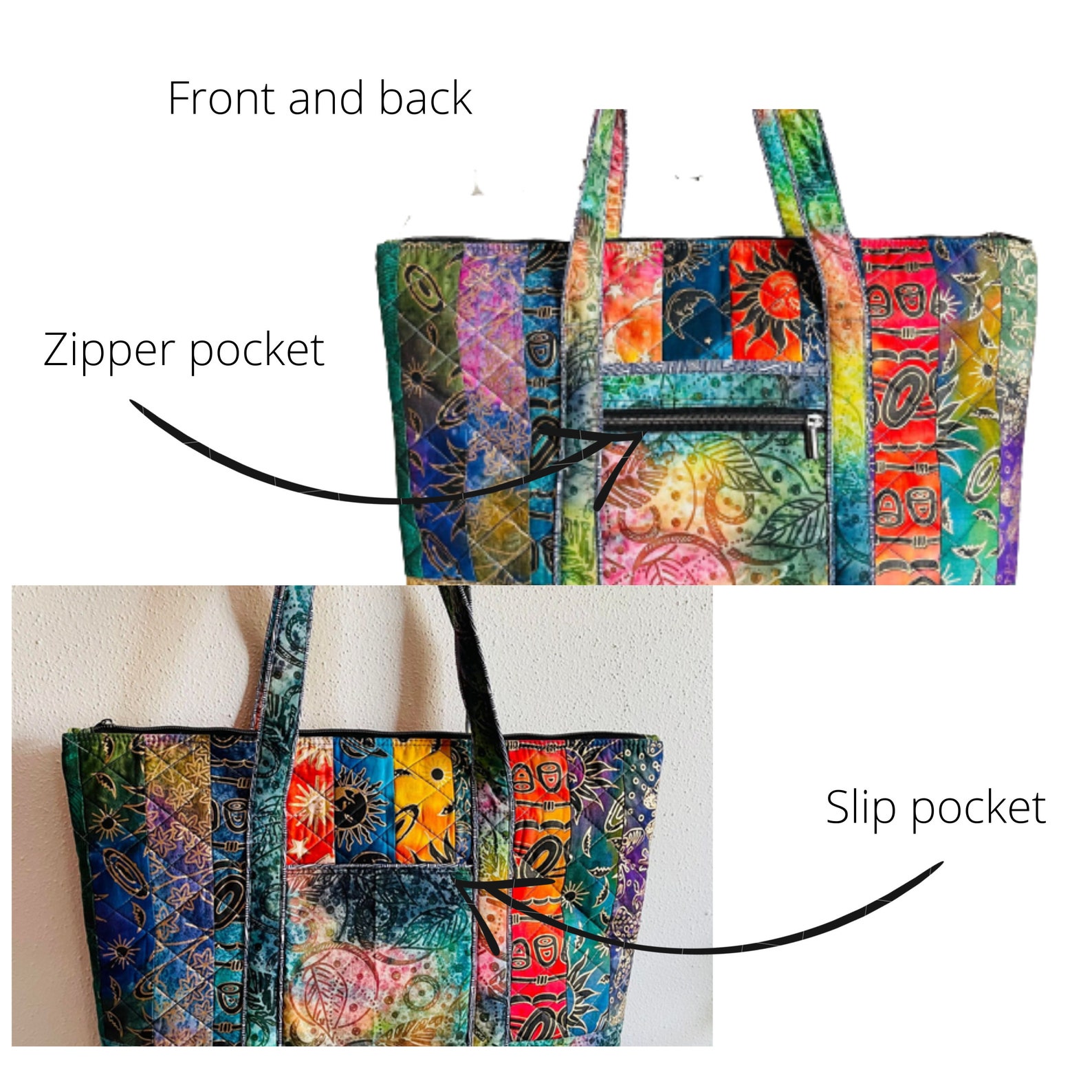 Quilted Tote Bags for Women oversized Carryall Tote Etsy