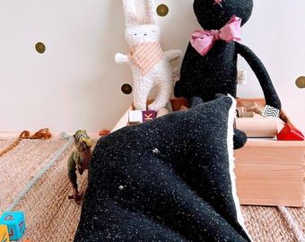 Rochen Kuscheltier Lui | Plüschrochen aus Bio-Baumwolle | Handgemacht | Skandinavisches Kinderzimmer Deko