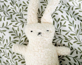 Stuffed toy rabbit Rambo - Organic toy for children and babies Organic toy handmade plush toy Stuffed toy rabbit