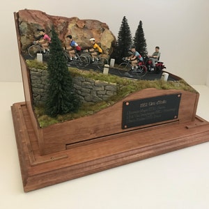 Giro d&#39;Italia 1951 VeloVignette - Diorama Art Handcrafted by Cycling Classic Moments in Colorado, USA