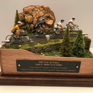 Tour de France 1990 VeloVignette - Diorama Art Handgemaakt door Cycling Classic Moments in Colorado, USA