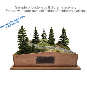 Base de décor de diorama pour présenter la collection de cyclistes miniatures