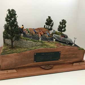Tour de Francia 1949 VeloVignette - Diorama Art hecho a mano por Cycling Classic Moments en Colorado, EE. UU.