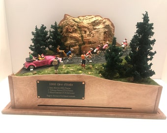 Giro d'Italia 1968 VeloVignette - Diorama Art Handcrafted by Cycling Classic Moments in Colorado, USA