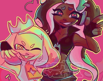 off the hook | splatoon 2 art print [multiple sizes!]