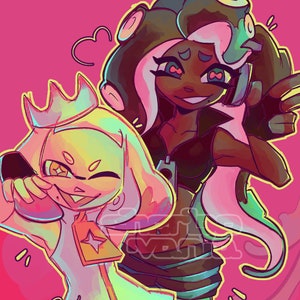 fora do gancho | impressão artística do splatoon 2 [vários tamanhos!]